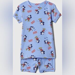 NWT Baby Gap Mickey Mouse PJ Shorts Set Size 12-18M